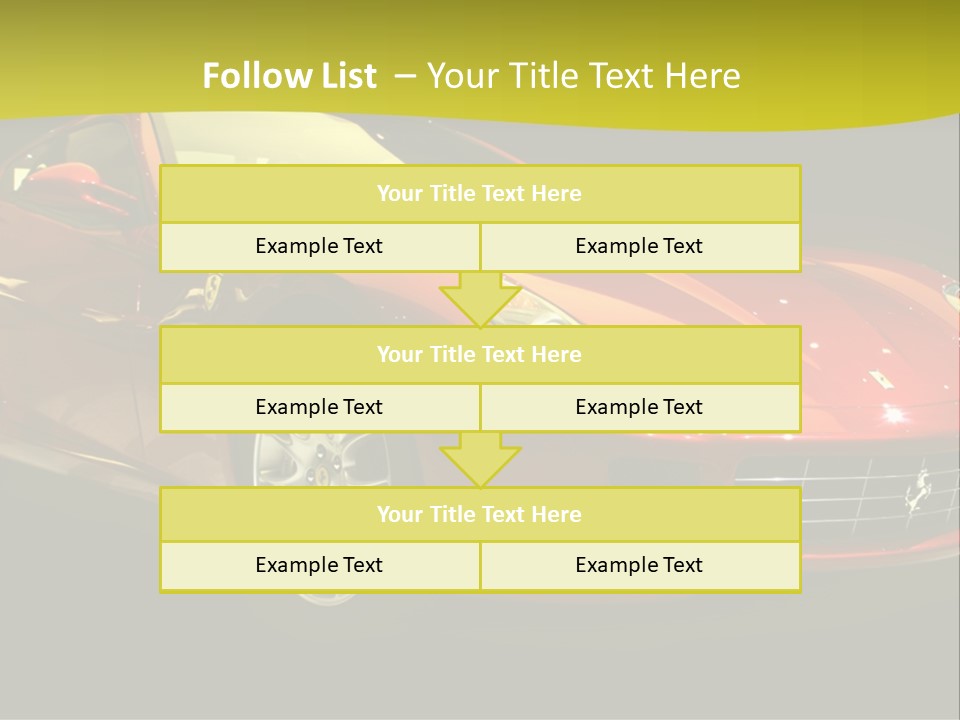 Luxury Acceleration Coupe PowerPoint Template