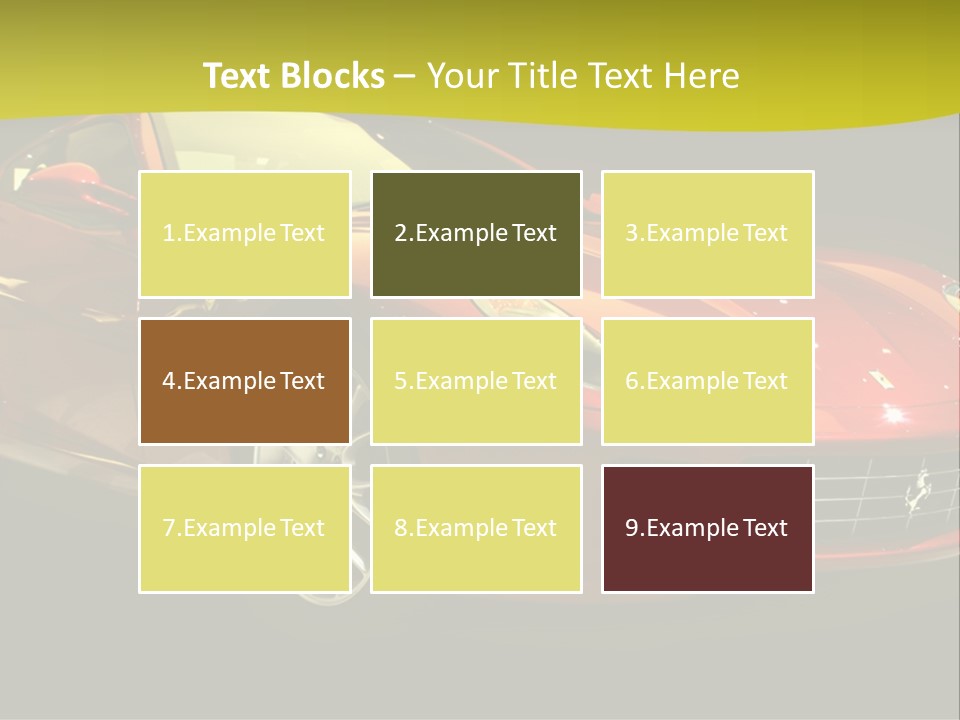 Luxury Acceleration Coupe PowerPoint Template