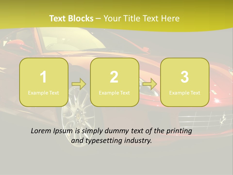 Luxury Acceleration Coupe PowerPoint Template
