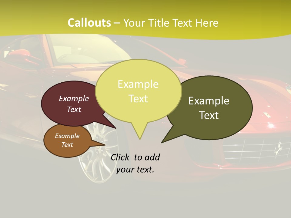 Luxury Acceleration Coupe PowerPoint Template