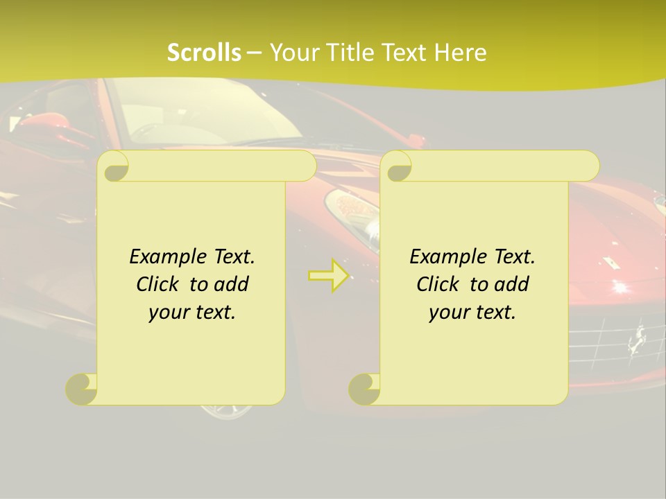Luxury Acceleration Coupe PowerPoint Template