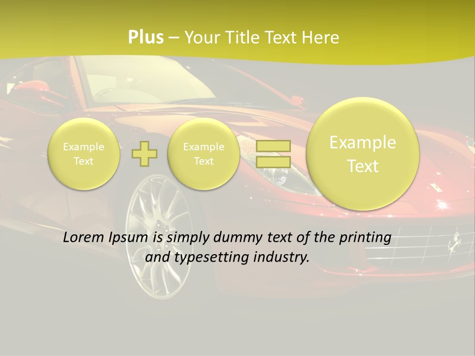 Luxury Acceleration Coupe PowerPoint Template