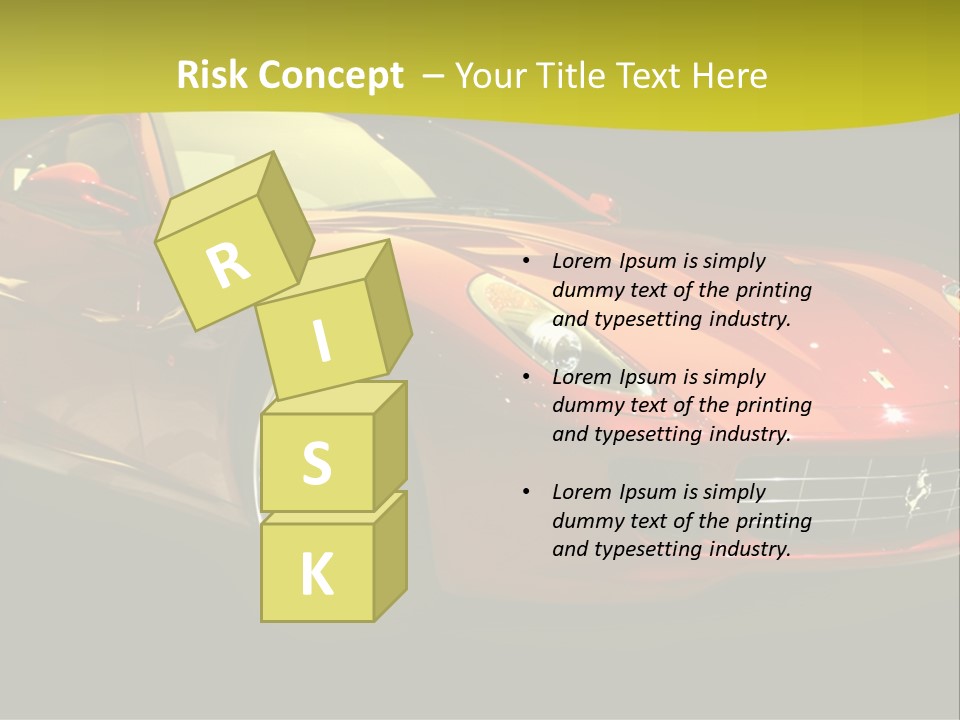 Luxury Acceleration Coupe PowerPoint Template