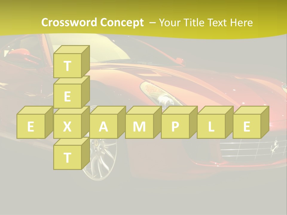 Luxury Acceleration Coupe PowerPoint Template
