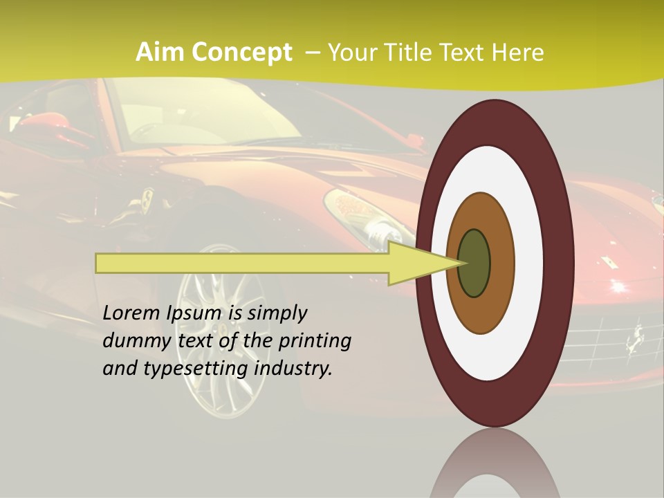 Luxury Acceleration Coupe PowerPoint Template