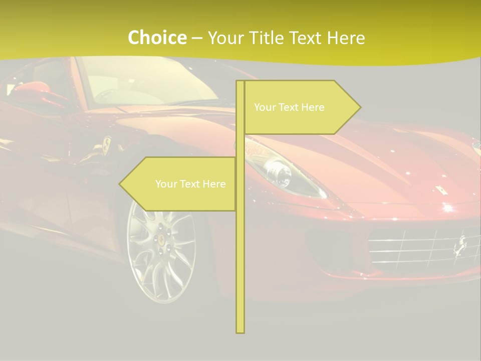 Luxury Acceleration Coupe PowerPoint Template