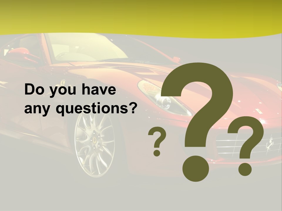 Luxury Acceleration Coupe PowerPoint Template