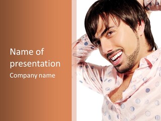 Hands Beard Young PowerPoint Template