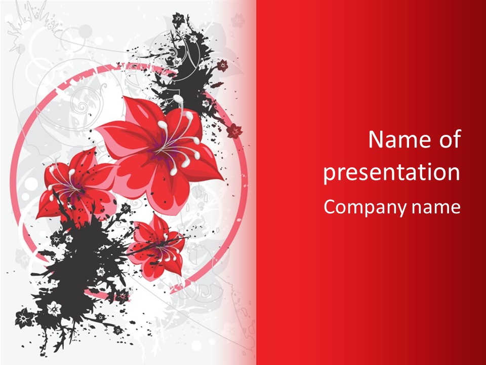 Wallpaper Graphic Plant PowerPoint Template