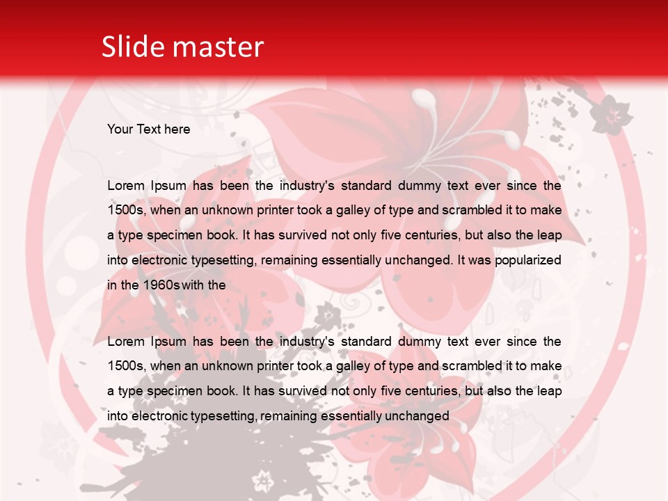 Wallpaper Graphic Plant PowerPoint Template