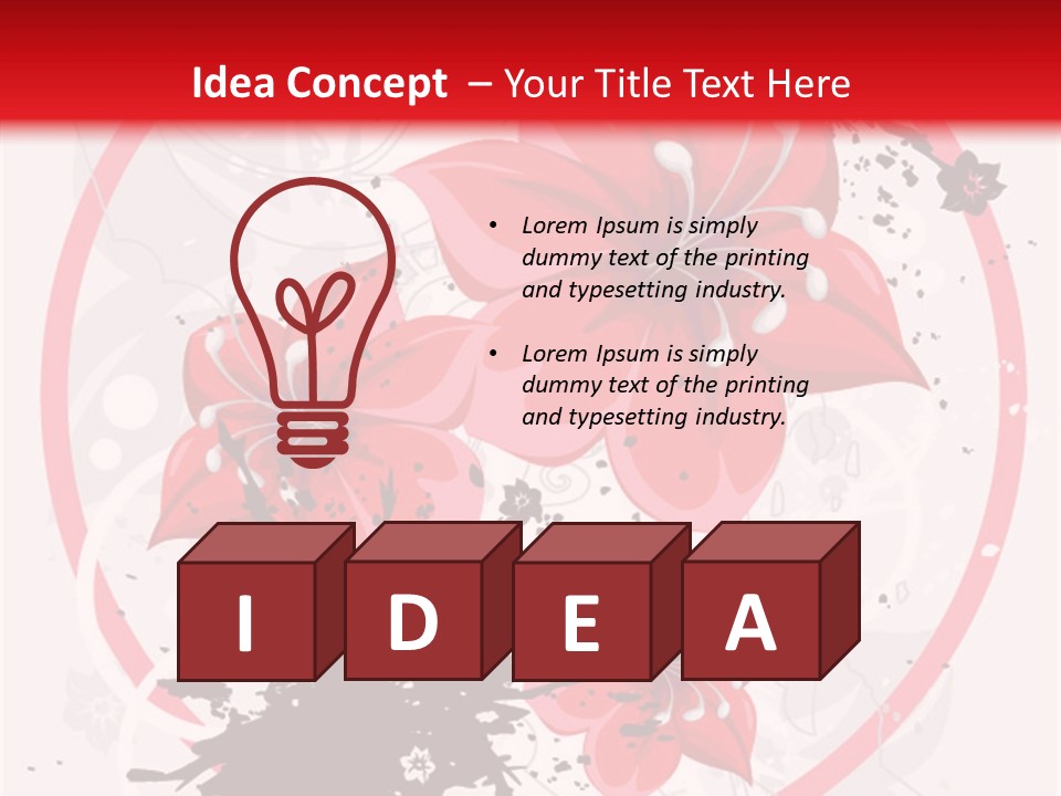 Wallpaper Graphic Plant PowerPoint Template