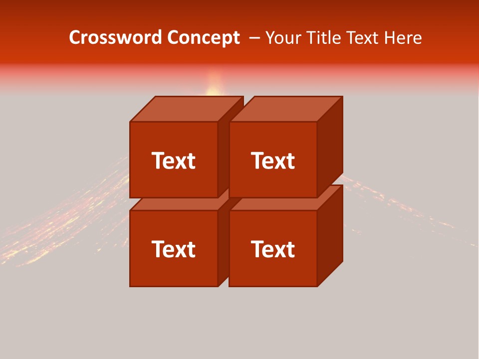 Lava Fire Volcano PowerPoint Template