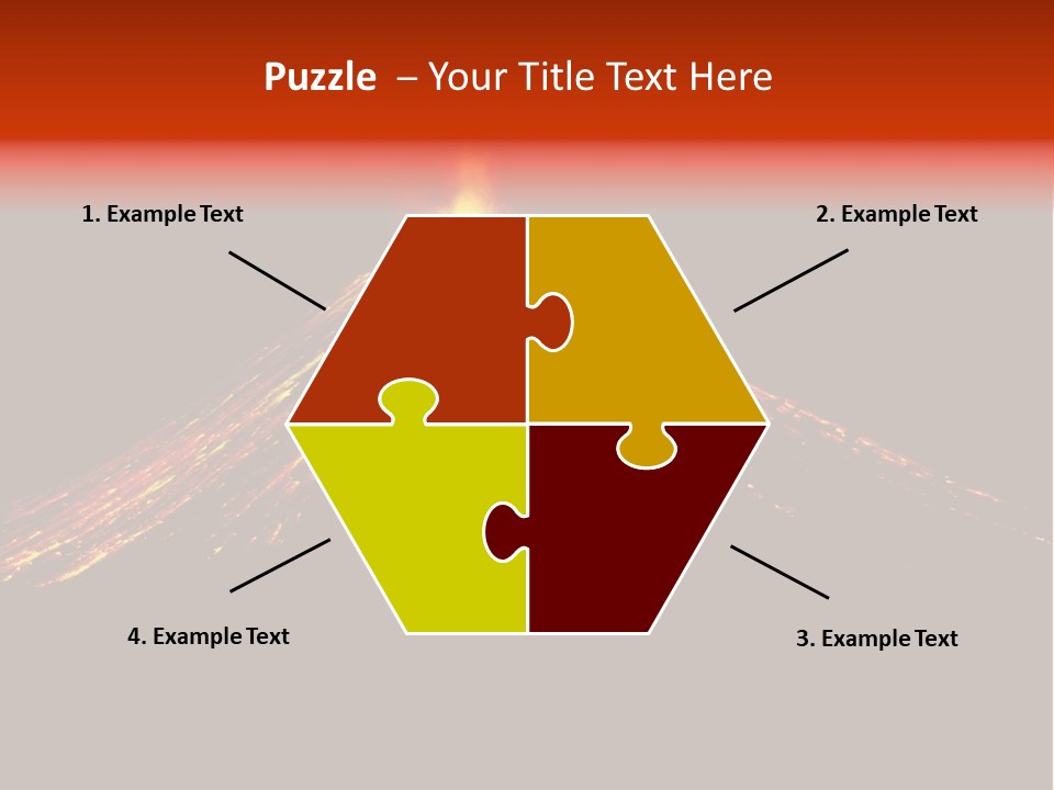 Lava Fire Volcano PowerPoint Template