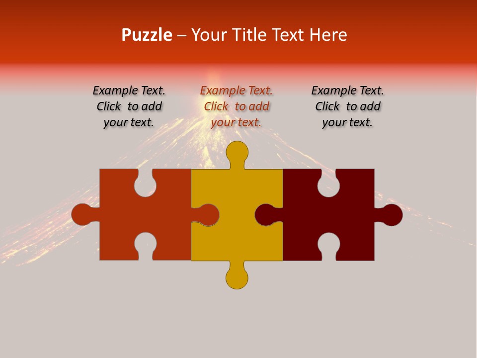 Lava Fire Volcano PowerPoint Template