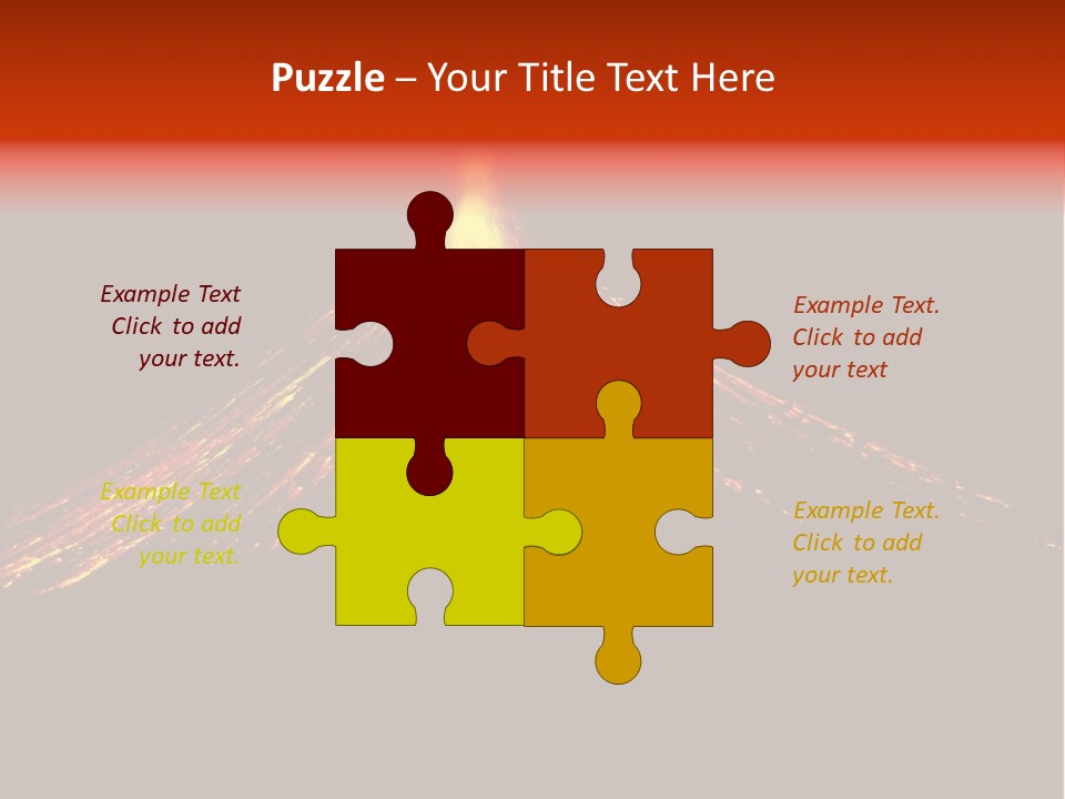 Lava Fire Volcano PowerPoint Template