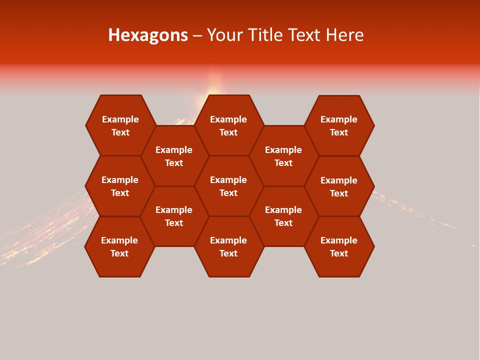 Lava Fire Volcano PowerPoint Template