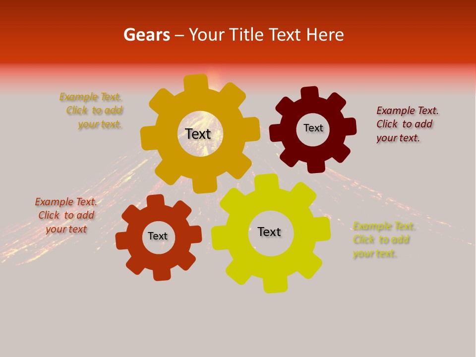 Lava Fire Volcano PowerPoint Template