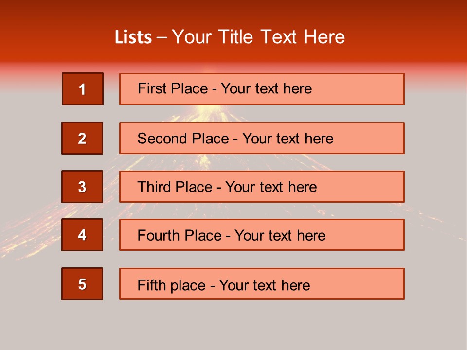 Lava Fire Volcano PowerPoint Template