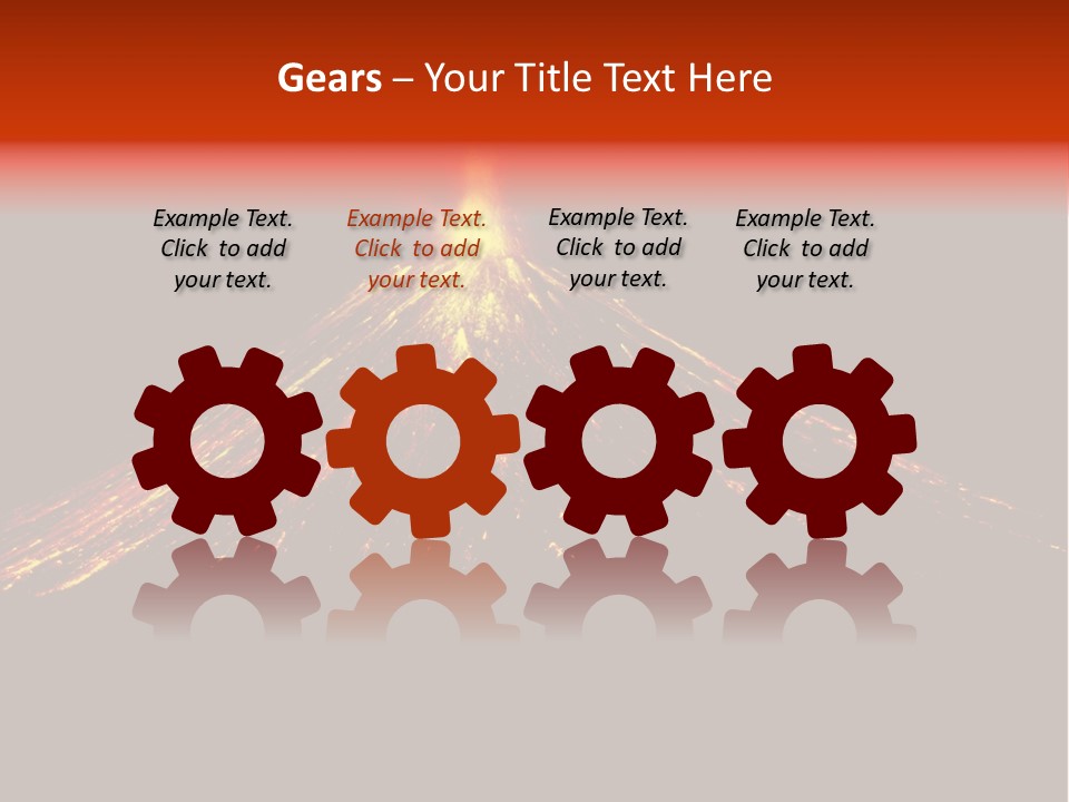 Lava Fire Volcano PowerPoint Template