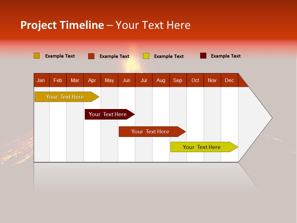 Lava Fire Volcano PowerPoint Template