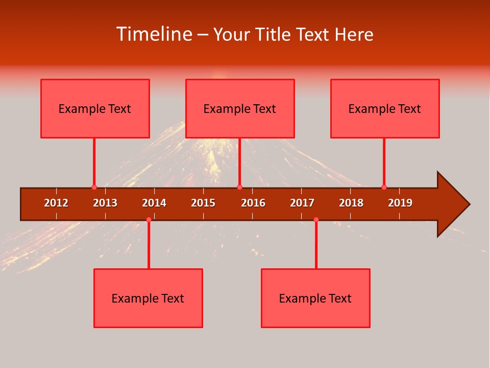 Lava Fire Volcano PowerPoint Template