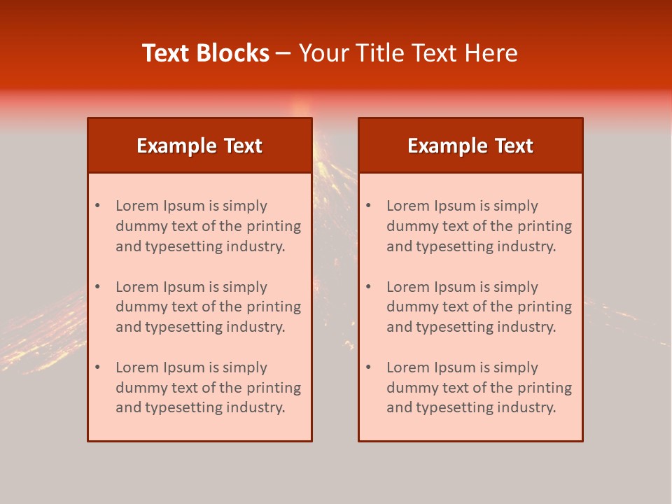 Lava Fire Volcano PowerPoint Template
