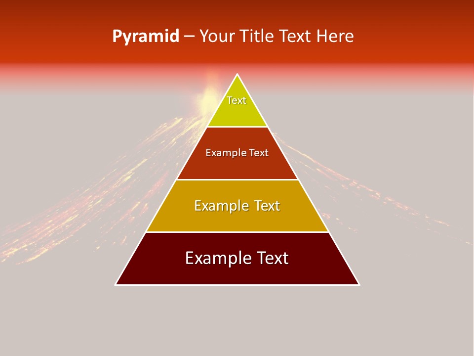 Lava Fire Volcano PowerPoint Template