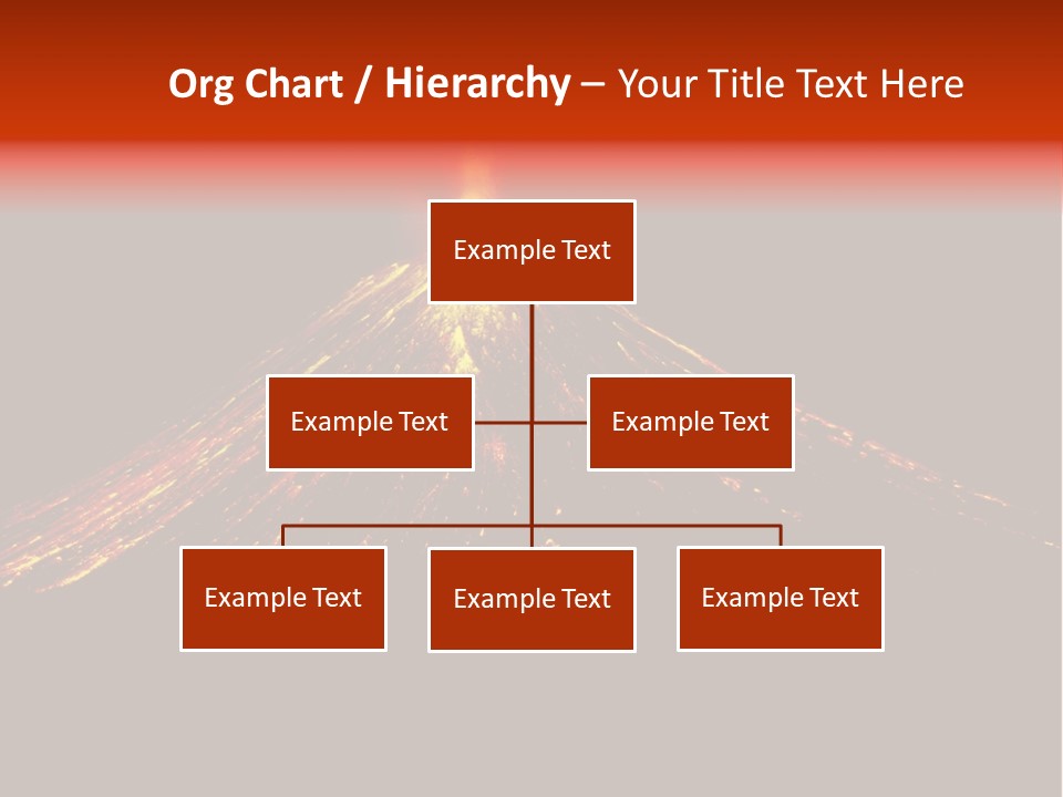 Lava Fire Volcano PowerPoint Template