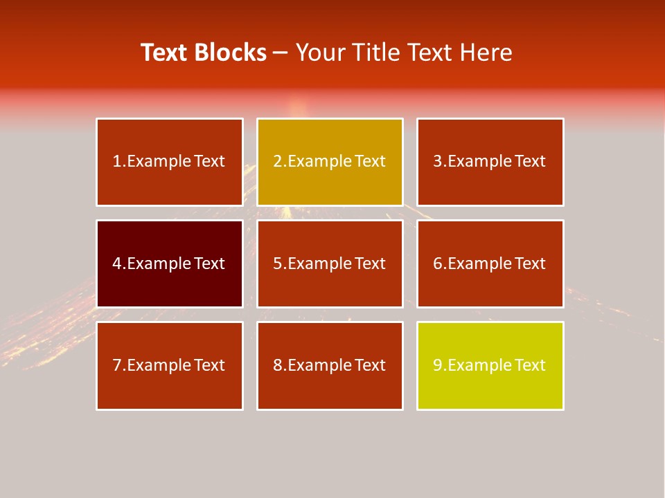Lava Fire Volcano PowerPoint Template