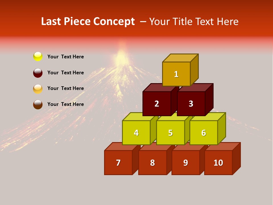Lava Fire Volcano PowerPoint Template