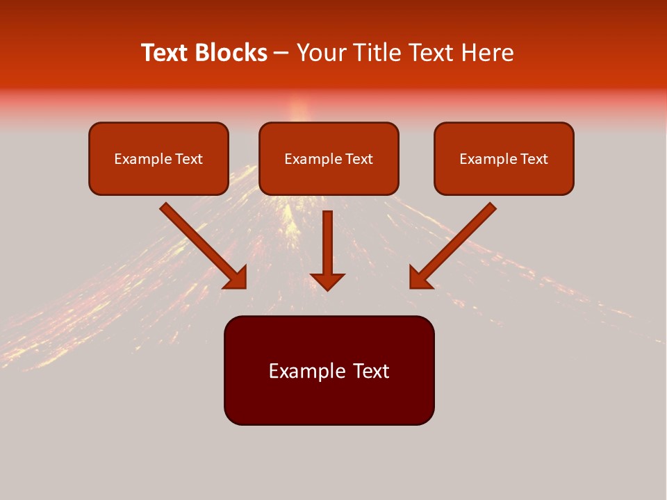 Lava Fire Volcano PowerPoint Template