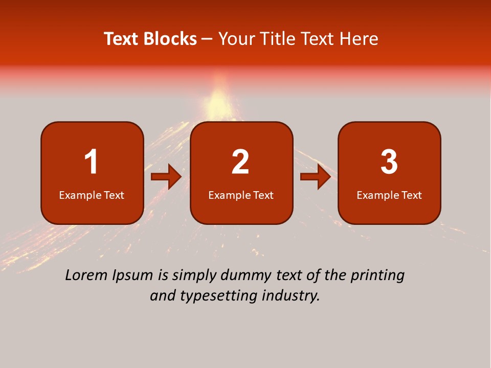 Lava Fire Volcano PowerPoint Template