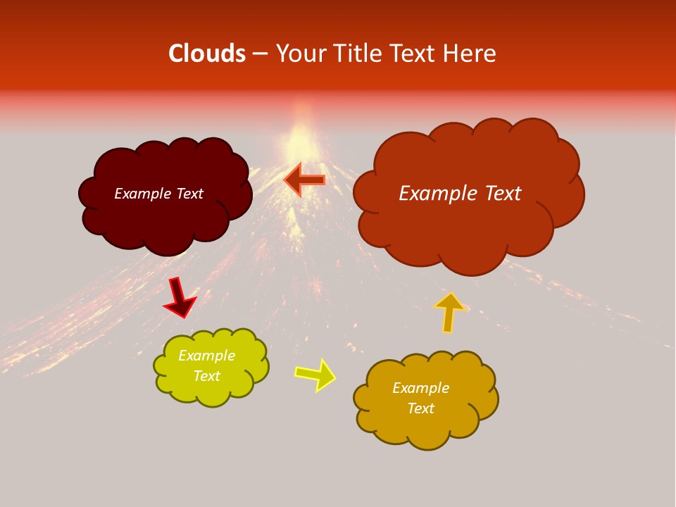 Lava Fire Volcano PowerPoint Template