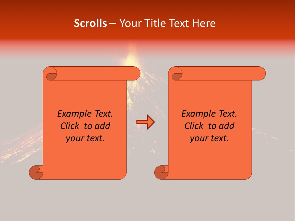 Lava Fire Volcano PowerPoint Template