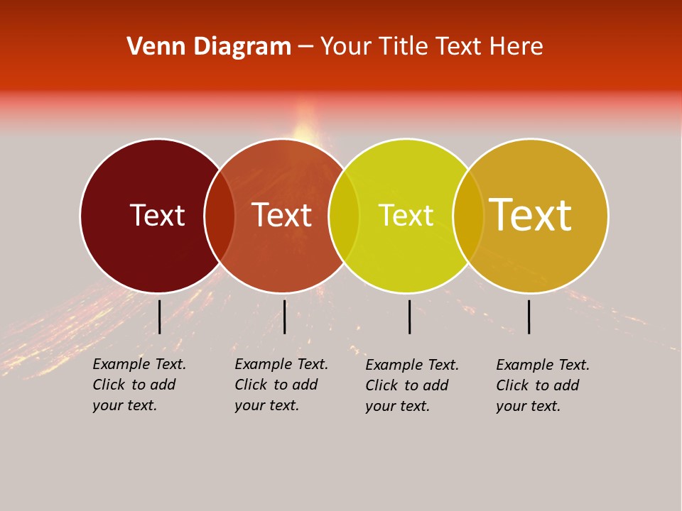Lava Fire Volcano PowerPoint Template