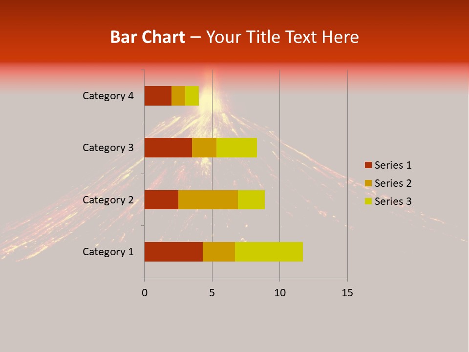 Lava Fire Volcano PowerPoint Template