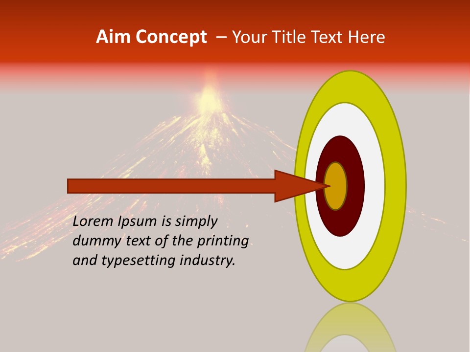Lava Fire Volcano PowerPoint Template