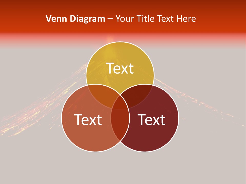 Lava Fire Volcano PowerPoint Template