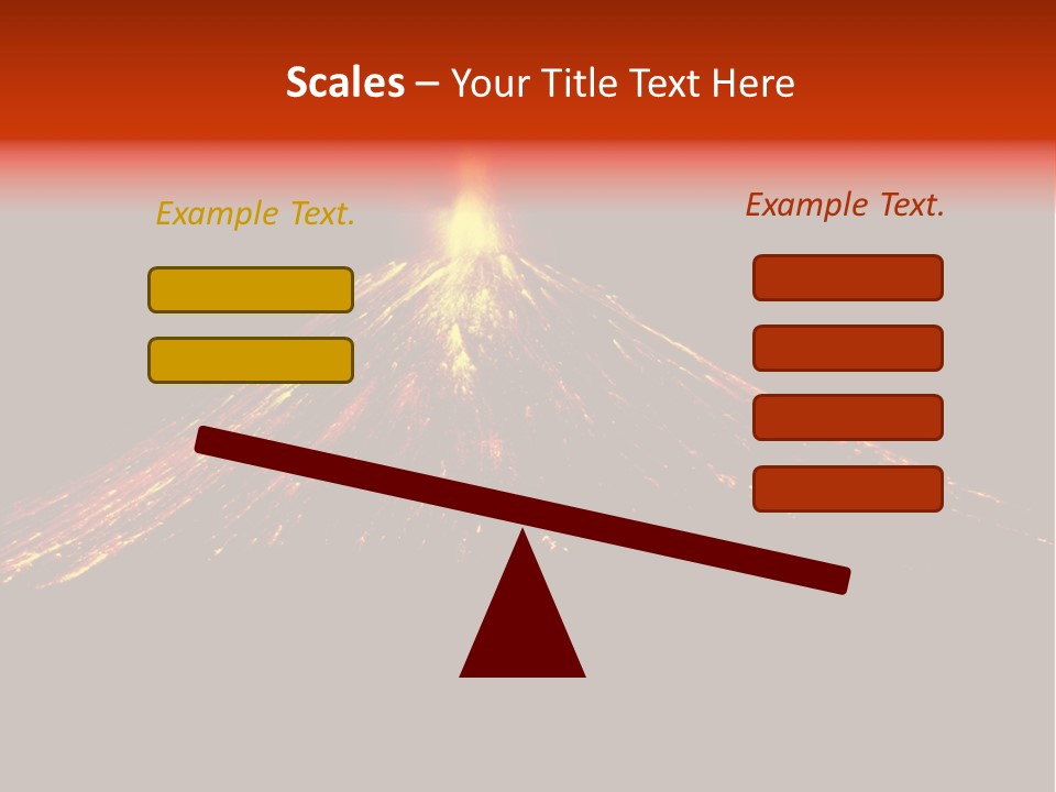 Lava Fire Volcano PowerPoint Template