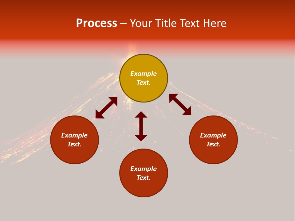Lava Fire Volcano PowerPoint Template