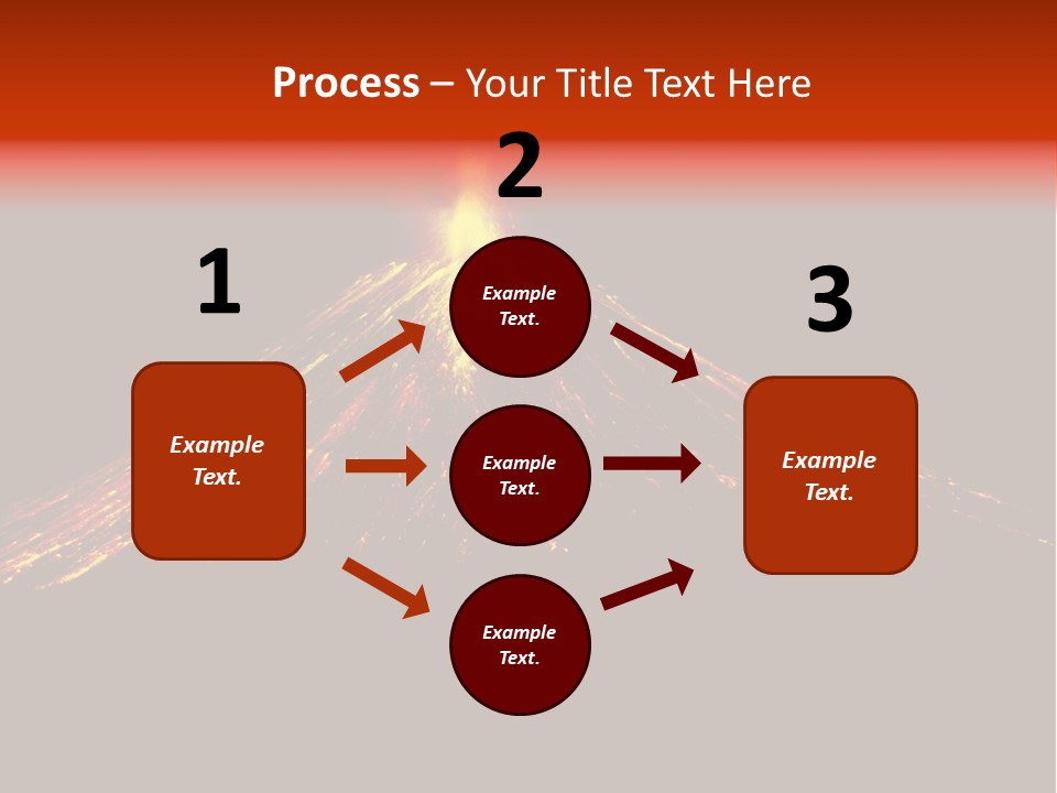 Lava Fire Volcano PowerPoint Template
