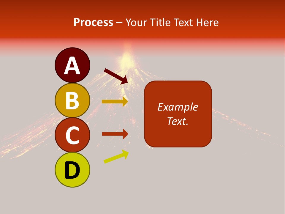 Lava Fire Volcano PowerPoint Template