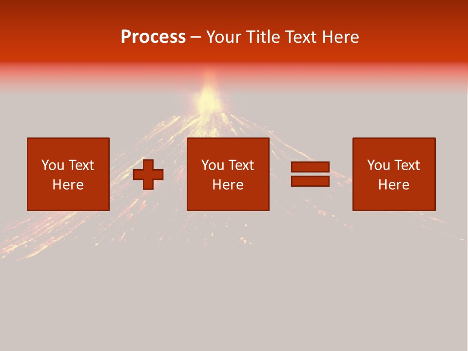 Lava Fire Volcano PowerPoint Template