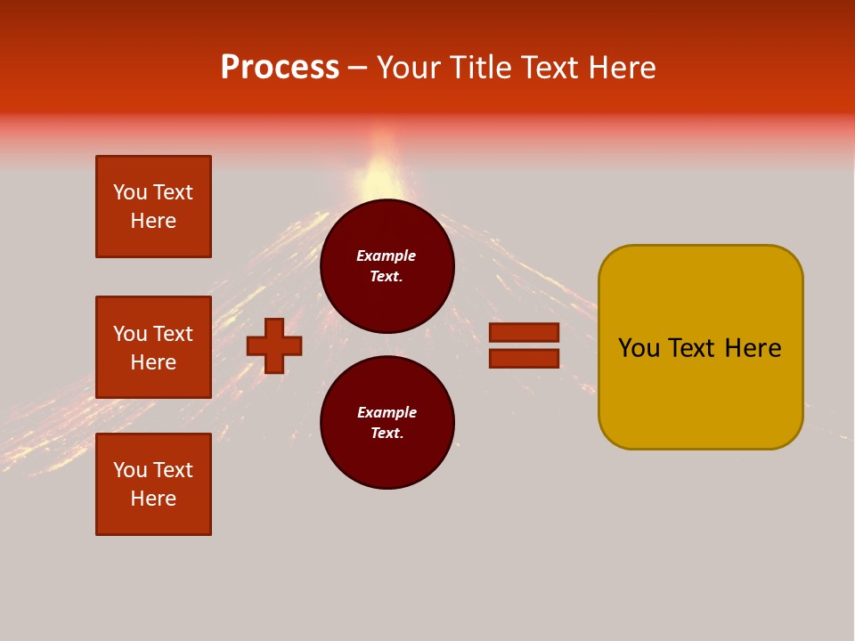 Lava Fire Volcano PowerPoint Template