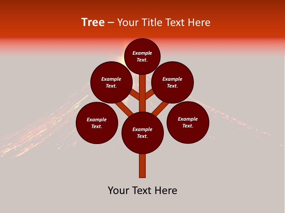 Lava Fire Volcano PowerPoint Template