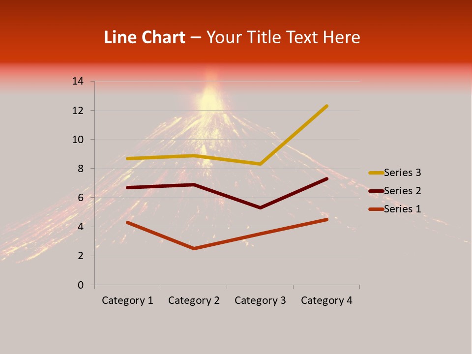 Lava Fire Volcano PowerPoint Template