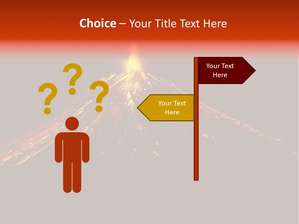 Lava Fire Volcano PowerPoint Template