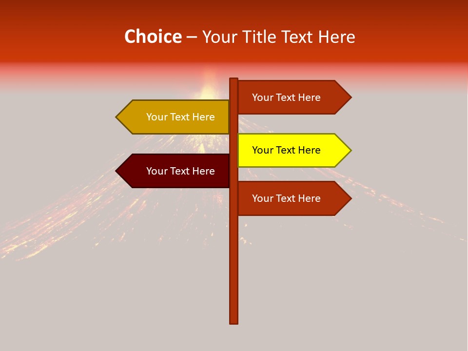 Lava Fire Volcano PowerPoint Template
