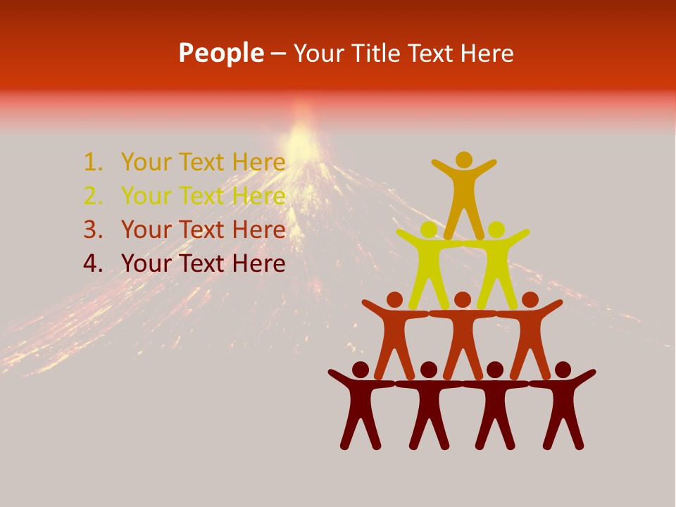 Lava Fire Volcano PowerPoint Template
