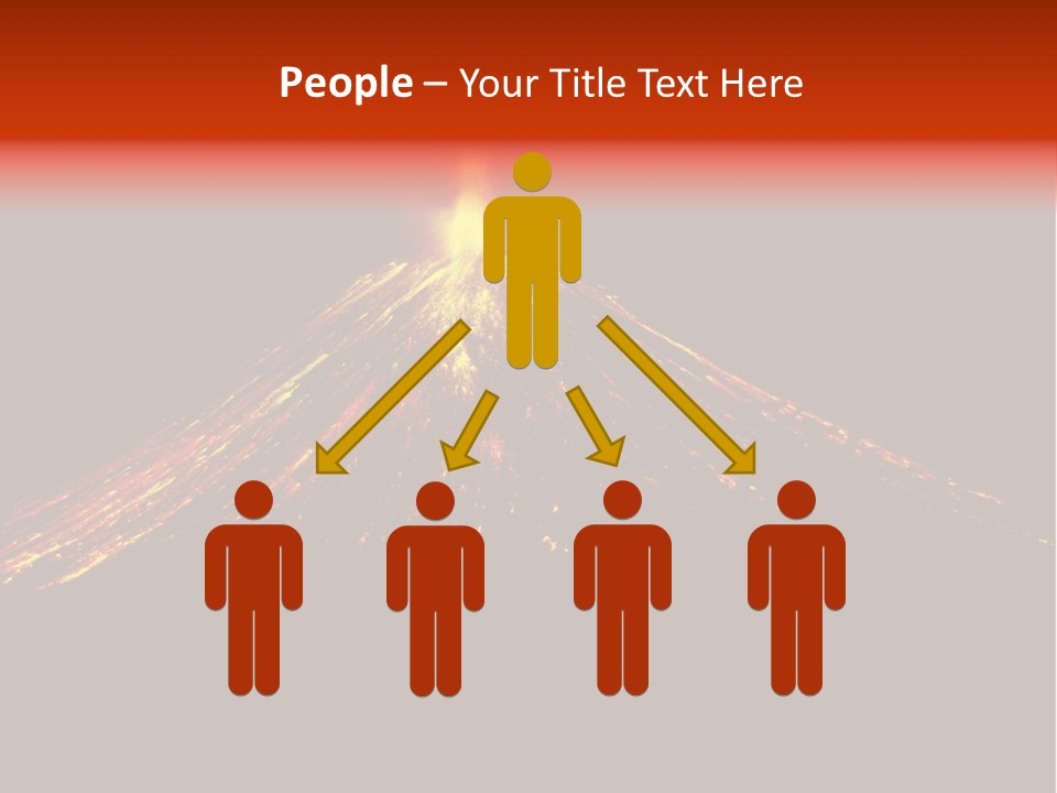 Lava Fire Volcano PowerPoint Template